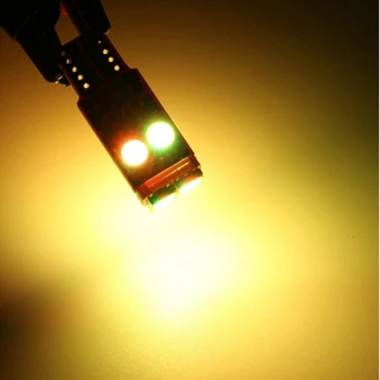 4db T10 W5W LED RGB Távirányító-Fény Jelző lámpa Autó Belső Ék Oldalon Lámpák