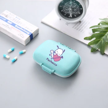 Anime Hello Kitty Tároló Doboz Hordozható 8 Cella Zárt A Gyógyszert, A Dobozban Nedvesség Bizonyíték Aranyos Gyógyszeres Dobozt Osztott Tároló Búza A Gyógyszert, A Dobozban