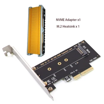 NVMe PCIe M. 2 NGFF SSD PCIe X4 Adapter Kártya PCIe X4 M. 2 Kártya Alumínium Hűtőborda