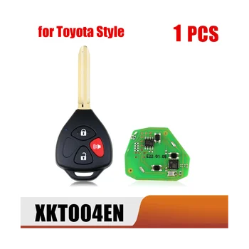 A Xhorse XKTO04EN Egyetemes Vezetékes Távirányító távirányító 3 Gomb Toyota Stílus VVDI Kulcsfontosságú Eszköz