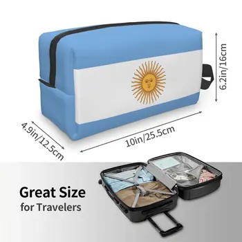Zászló, Argentína Tároló Zsák Hordozható Nagy Kapacitású Utazási Fürdőszobai Tároló Táska Ideális Utazási Tároló, valamint Mindennapi Használatra