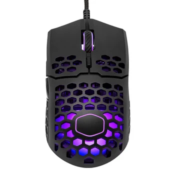Cooler Master MM711 60G Gaming Mouse A Könnyű Méhsejt Shell Ultraweave Kábel RGB Ékezetek Pixart PMW 3389. SZÁMÚ 16000 DPI