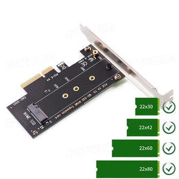 M. 2 NVME, Hogy PCIe 4.0 3.0 SSD Adapter, 64Gbps PCIe 4.0 X4 X8, X16 Bővítő Kártya Asztali PC Alumínium Hűtőborda