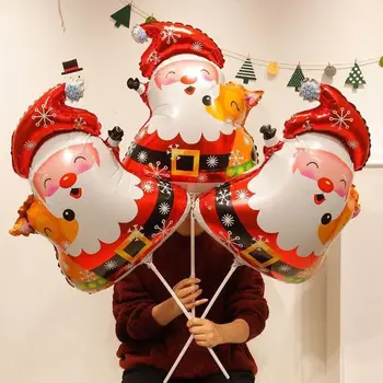 Alumínium Fólia Lufi, Parti Dekoráció Új Év Karácsonyi Dekoráció, Karácsonyfa Hóember Mikulás Felfújható Ballon