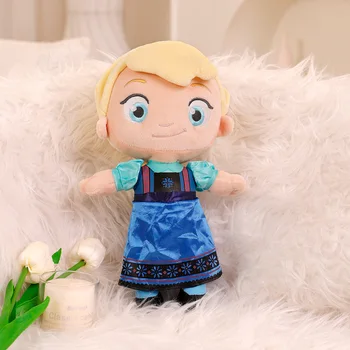 30 cm-es Disney Hercegnő Ariel Hableány Plüss Játékok Rajzfilm Anna Elsa Plüss Baba Puha Plüss Kawaii Q Verzió Párna Lány Xmas Ajándékok