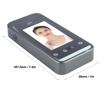 4.3 a Biometrikus arcfelismerő Szkenner érintőképernyő beléptető Terminál Ellenőrizze a Készülék
