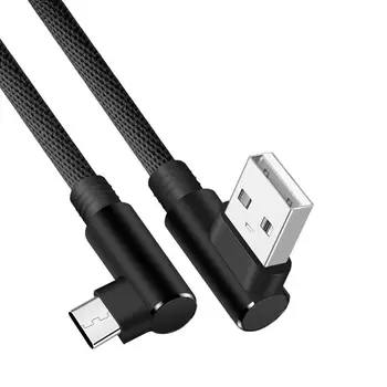 Mobil Tartozékok 1M adatkábel 2.4 Type-C Kábel Gyors Töltő Kábel 90 Fokos Micro USB kábel