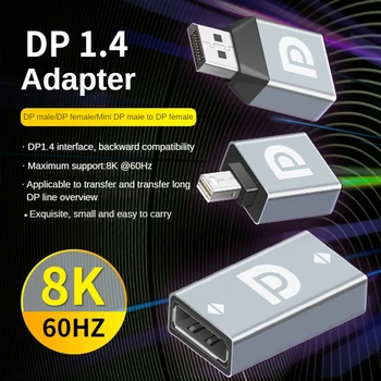 Mini Displayport-Displayport-8k DP1.4 Adapter 8K@60Hz DP Mini Férfi-DP Női Megtestesülése Adapter Átalakító