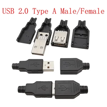 10db Micro USB / C Típus / USB 2.0, A Típusú Férfi Nő Közgyűlés Adapter Forrasztás Javítás Adatok Töltés Csatlakozó Aljzat USB-Csatlakozók
