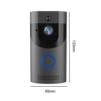 Tuya APP Video Csengő Kamera Infravörös éjjellátó Vízálló Smart Videó Csengő Elektronikus Riasztó távfelügyelet Haza