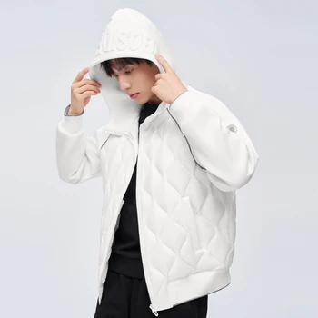 BOSIDENG 2023 új kabát, ultra könnyű, meleg kabát 90% - os liba le kabát kapucnis puffer divat kabát B30133744