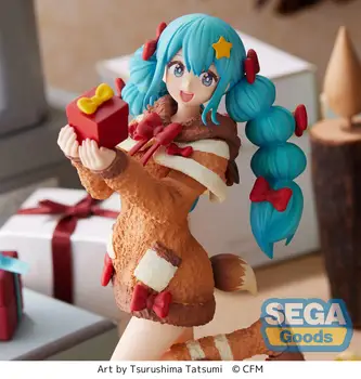 Raktáron 100% Eredeti SEGA Hatsune Miku SPM Piapro Téli Nap 2022 Ver 21 cm Anime figurát Modell Gyűjtemény Korlátozott Ajándék Játékok