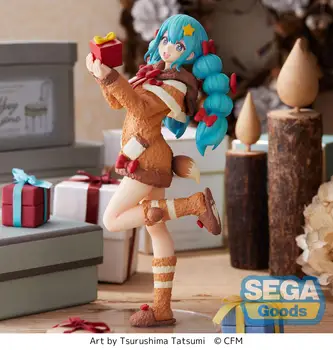 Raktáron 100% Eredeti SEGA Hatsune Miku SPM Piapro Téli Nap 2022 Ver 21 cm Anime figurát Modell Gyűjtemény Korlátozott Ajándék Játékok