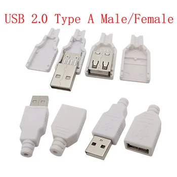 10db Micro USB / C Típus / USB 2.0, A Típusú Férfi Nő Közgyűlés Adapter Forrasztás Javítás Adatok Töltés Csatlakozó Aljzat USB-Csatlakozók